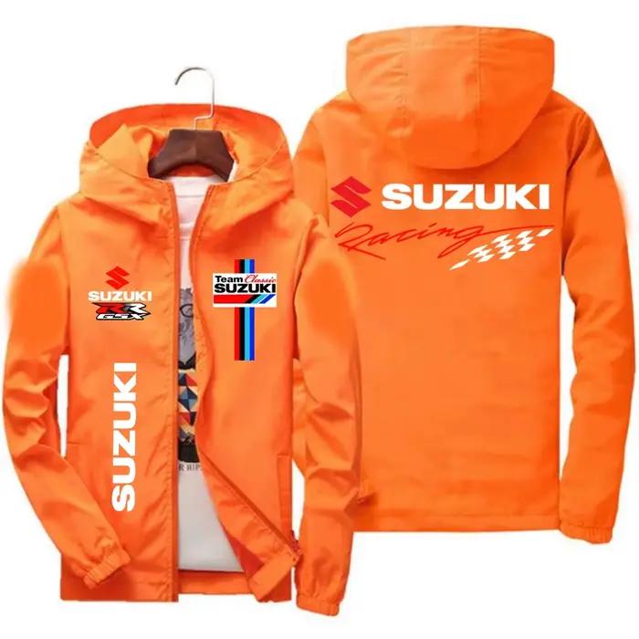 Suzuki – veste de course coupe-vent pour hommes, vêtements de sport décontractés à la mode, pour l'extérieur, printemps-automne, 2026