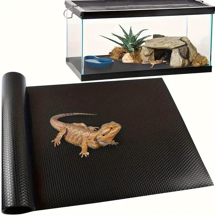 Tapis pour terrariums de reptiles, adapté aux amphibiens, conçu pour les dragons barbus, les geckos léopards, les serpents et les tortues. Coupé sur mesure.