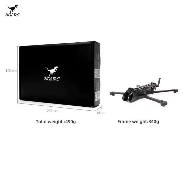 HGLRC Nblade Pro Châssis FPV 7 pouces double usage pour Freestyle et points d'extension cinématiques