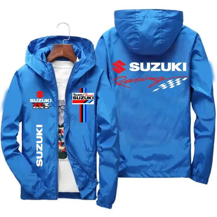 Suzuki – veste de course coupe-vent pour hommes, vêtements de sport décontractés à la mode, pour l'extérieur, printemps-automne, 2026