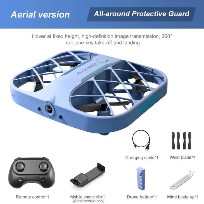 JJRC H107 FPV RC Drone avec 2 batteries RC Dron 8K 4K quadrirotor avec caméra télécommande