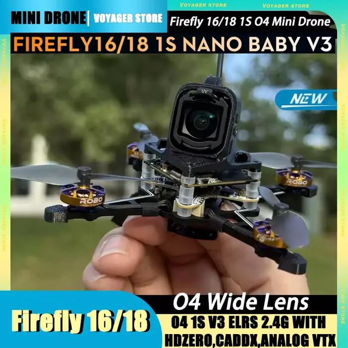 Nouveau ! Flywoo Firefly 16 Firefly 18 O4 1S V3 ELRS 2.4g avec HDZero