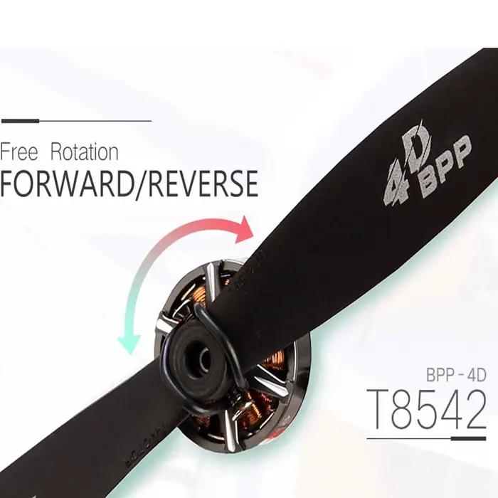 Carbone polymère d'hélice de T-Motor F3P T8542 4D pour le drone d'aile fixe