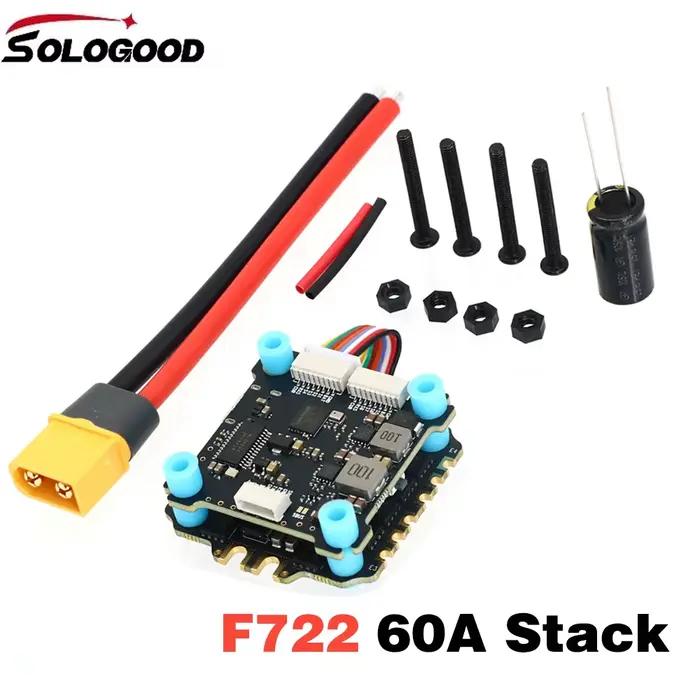 Contrôleur de vol SoloGood F722 et pile BLHELI_S 60A 4 en 1 ESC
