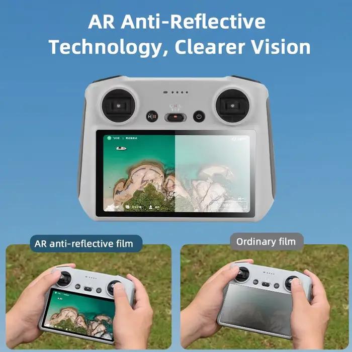 BRDRC Film de protection pour DJI Mini 4 Pro/Mavic 4 Pro/Mini 3 Pro/Air 3/2S Drone RC/RC 2 télécommande AR HD