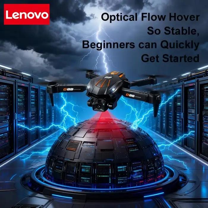 Lenovo D88 Drone 8K HD double caméra photographie aérienne professionnelle flux optique vol stationnaire geste tir pliant sans brosse UAV