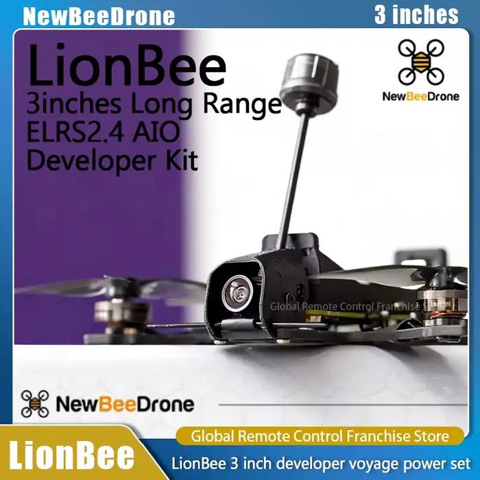 Nouveau Drone FPV RC LionBee 3 pouces avec Kit de Développement AT32F435 pour Transmission Vidéo Analogique Longue Portée et Contrôle Principal Puissant