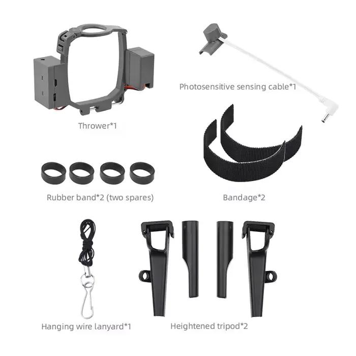 Système Airdrop pour DJI Mavic 3/2 Pro Zoom AIR 2 Mini 2/Mini 3 Drone appât de pêche anneau de mariage cadeau livraison à vie lanceur de sauvetage