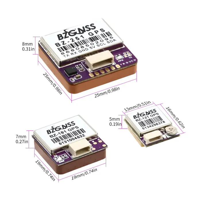 Module GPS BZGNSS BZ-251 BZ-181 BZ-121 double protocole FPV pour retour et vol stationnaire