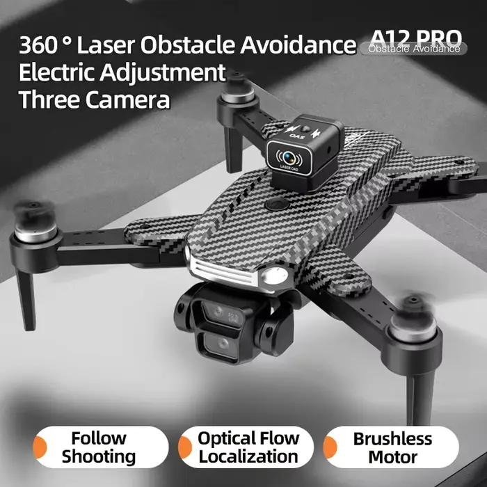 Drone Lenovo A12 Pro 8K avec Caméra Incluse, Capture Vidéo 8K, Vol Professionnel, Évitement d'Obstacles, Parfait pour Photographie Aérienne, Vidéographie, Projets Personnels et Professionnels