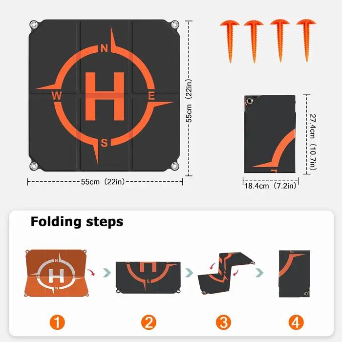 Plateforme d'atterrissage universelle pliable STARTRC pour drone DJI Neo/Mini 4 Pro Holy Stone/FPV
