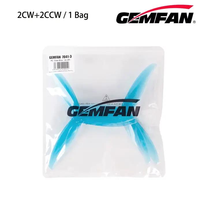 Hélices GemFan 7041 7 pouces à 3 pales (2CW+2CCW) pour drone