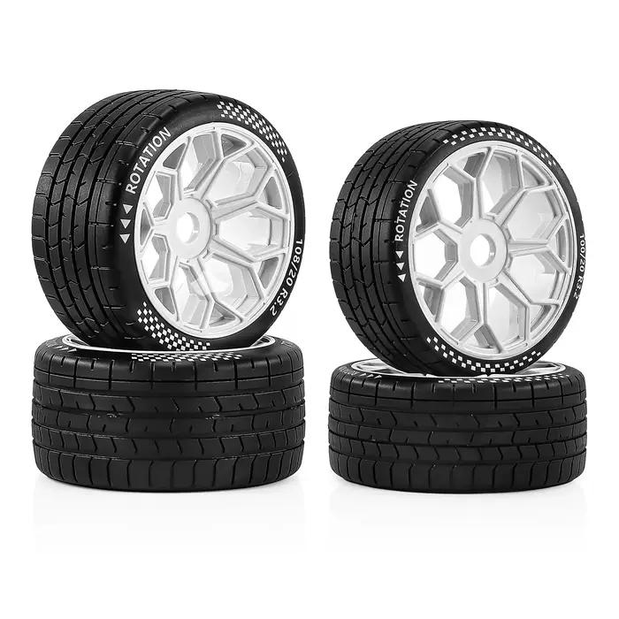 Jeu de pneus RC staggered 2 pièces avant 2