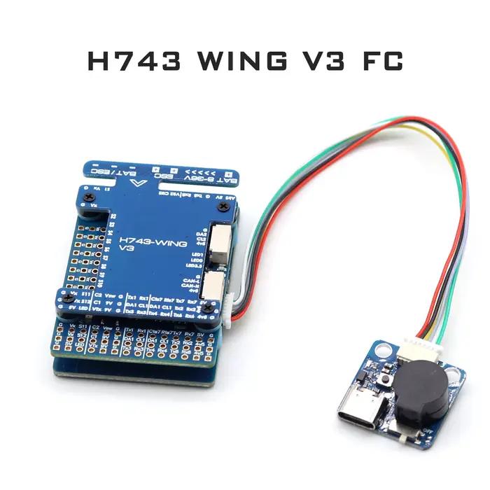 Contrôleur de vol à aile fixe H743 Wing V3