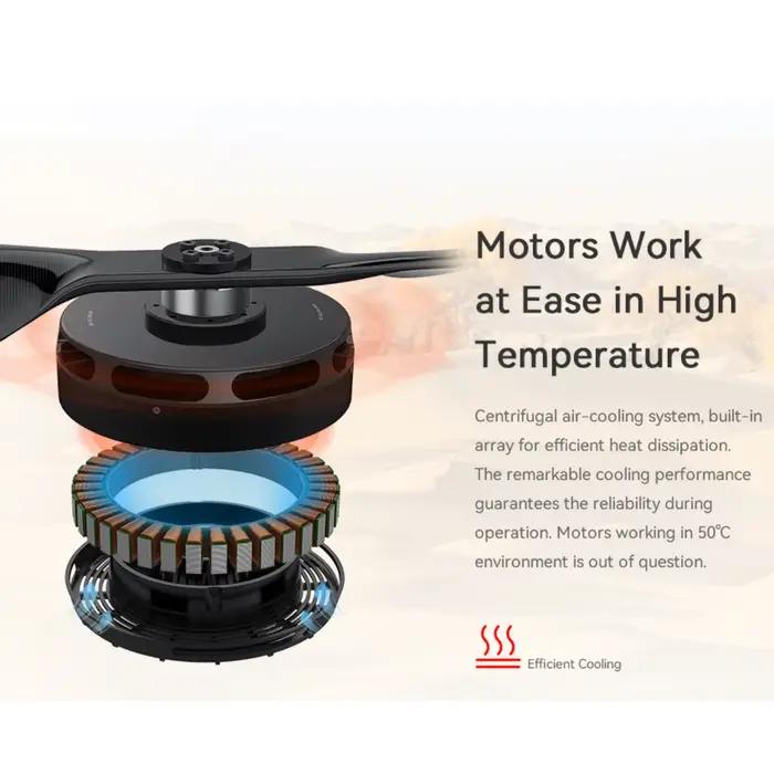 Moteur UAV T-MOTOR U15II KV80 KV100 avec une poussée maximale de 36 kg pour drones à charge lourde