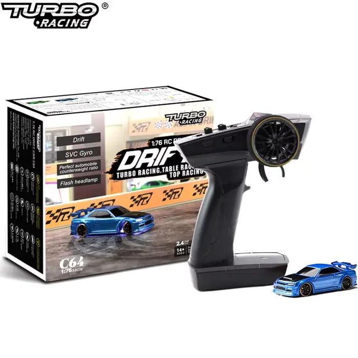 Turbo Racing 1:76 C64 C73 C72 C74 Drift RC voiture avec Radio gyroscopique jouets télécommandés entièrement proportionnels Kit RTR pour enfants et adultes