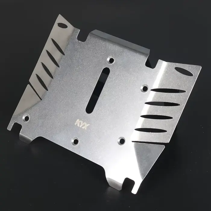 KYX Racing – plaque de dérapage centrale en acier inoxydable
