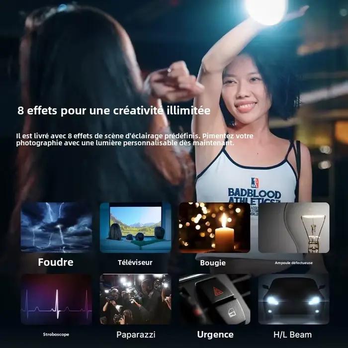 Lumière Ulanzi L023 40W Pro Portable LED Video Light Bi-Color COB Photographic Studio Light 2500K-6500K 3400mAh Occasions Spéciales Video Streaming Photography