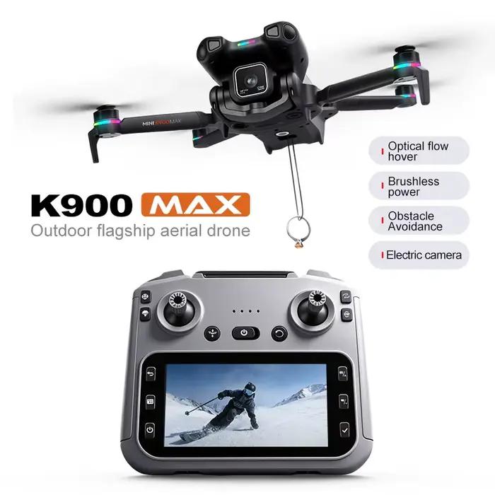 Produit authentique K900MAX8K Drone avec double caméra WiFi FPV Photographie aérienne 360° ° Évitement d'obstacles, Quadricoptère pour adultes, jouets