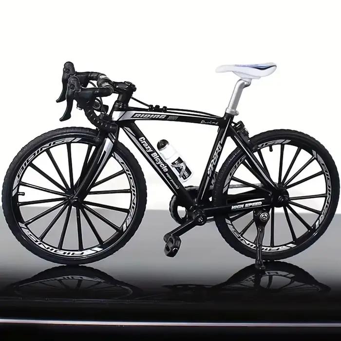Mini modèle de vélo de simulation en alliage, jouet de course détaillé avec un design réaliste, parfait pour l'ornement de la maison de pâques