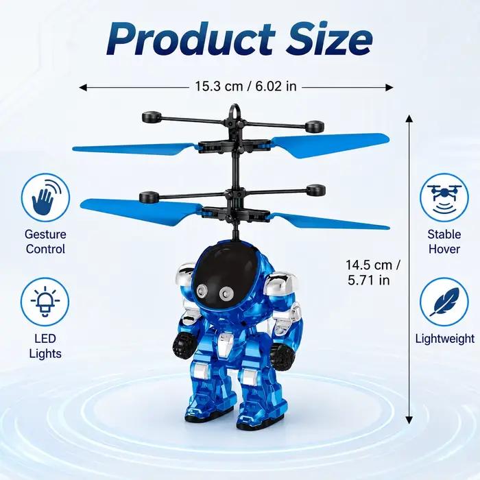 Robot Mech Warrior volant commandé par gestes – Mini drone