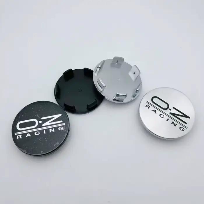 4 pièces Cache-moyeux de roue de voiture avec emblème O.Z OZ Racing, capuchons anti-poussière 51MM, clips 46MM, couvre-roues OZ, accessoires automobiles