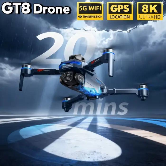 Drone GT8 authentique avec caméra double professionnelle 4K