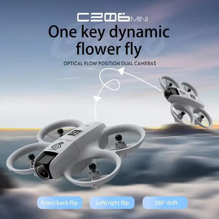 Mini Drone quadrirotor RC - Double caméra HD 480P