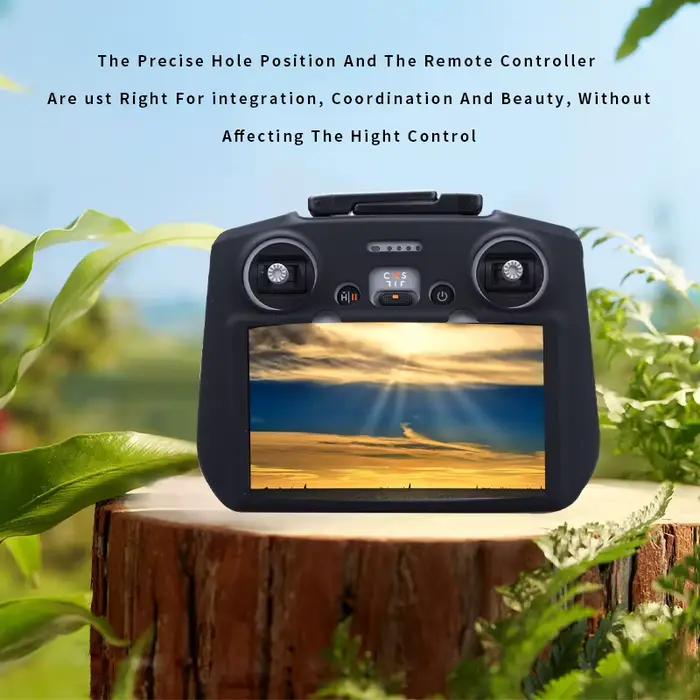 Housse en silicone pour télécommande DJI Mini 4 5 Pro/Air 3S RC 2 avec étui de protection d'écran