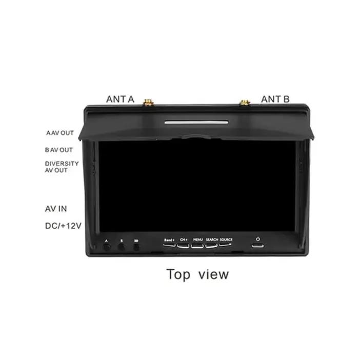 Moniteur FPV 7 pouces avec 5.8Ghz 40CH 800x480 IPS