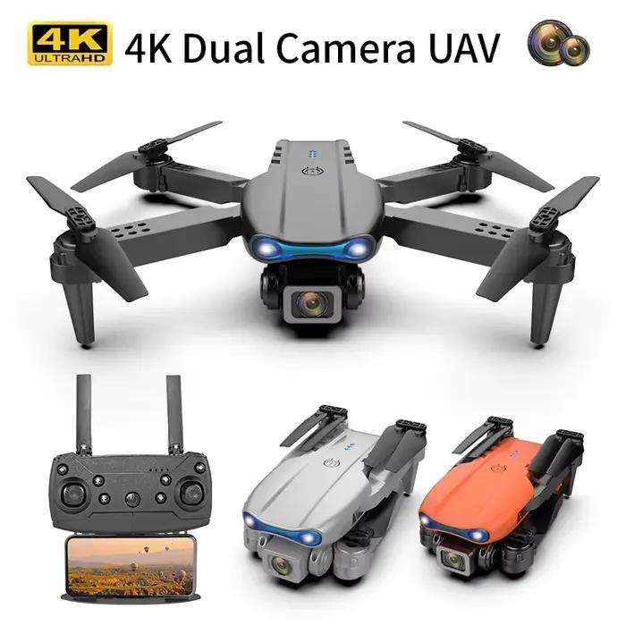 K3 E99 Pro RC Drone K3 quadrirotor professionnel WiFi FPV Mini Drones hélicoptères RC 4K double caméra télécommande enfants jouets cadeau