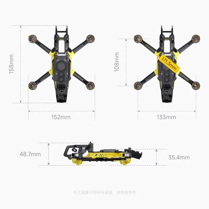 Drone SpeedyBee Master 3X modulaire O4 Pro HD numérique VTX FPV 1507 3600KV FPV