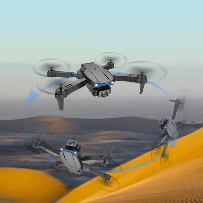 Quadricoptère pliable avec caméra double 4K HD 360 ° Drone de photographie aérienne Flips pour adultes professionnels