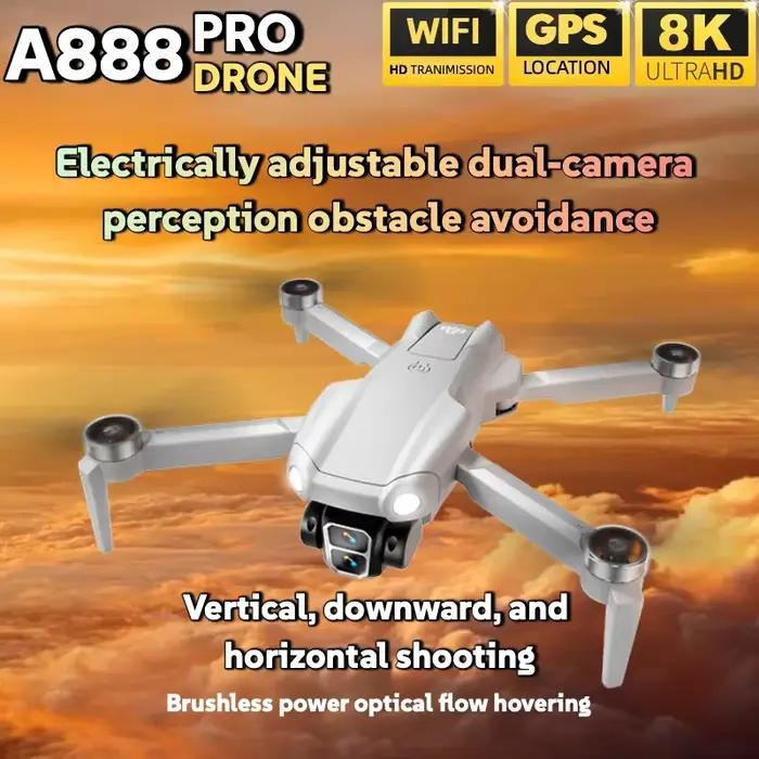 Drone professionnel Lenovo A888 Pro 8K 5G WIFI avec double caméra
