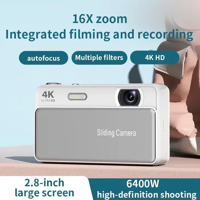Nouvel appareil photo numérique 4K Ultra HD 64MP avec zoom 16x