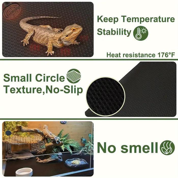 Tapis pour terrariums de reptiles, adapté aux amphibiens, conçu pour les dragons barbus, les geckos léopards, les serpents et les tortues. Coupé sur mesure.