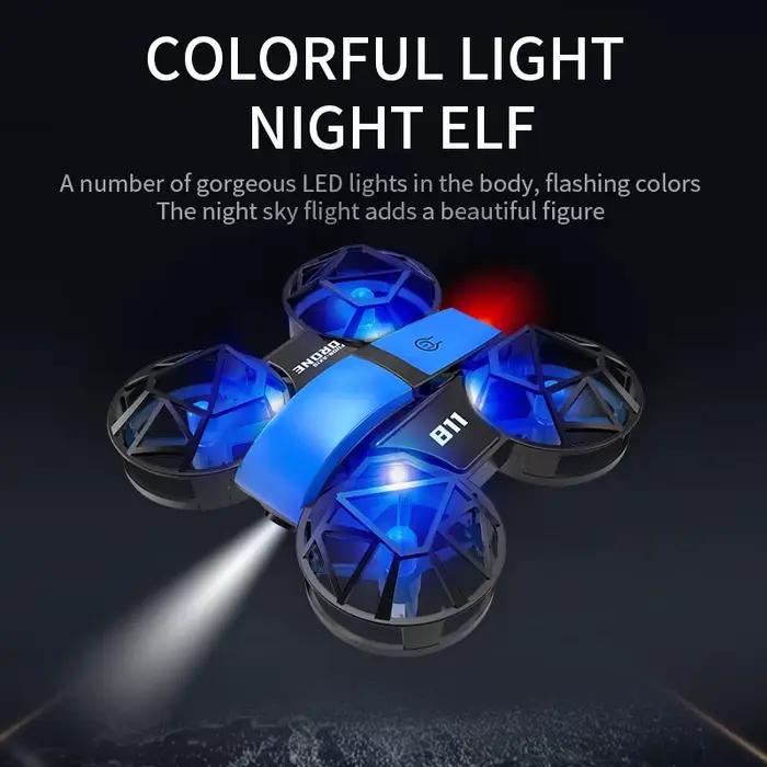 Dowellin D12 Drone Mini avion télécommandé nouveau jouet pour enfants HD double caméra hauteur fixe RC quadrirotor démarreur cadeaux