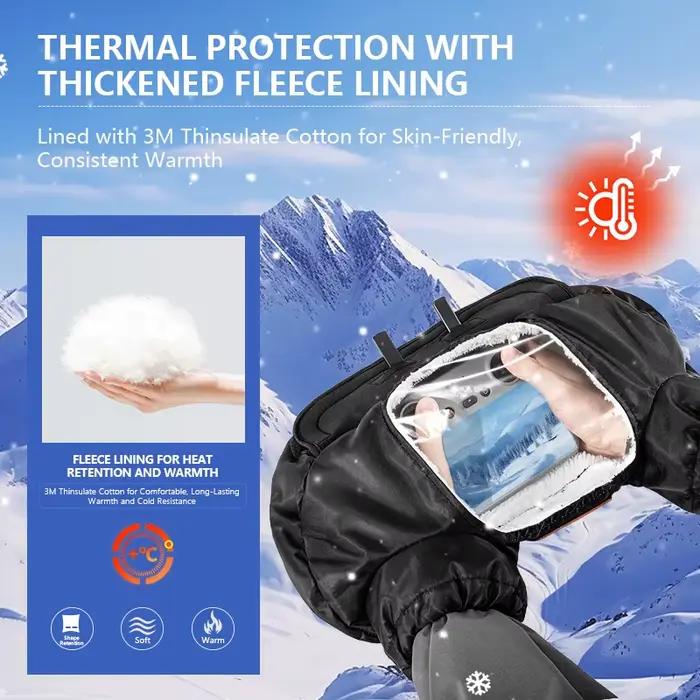 Gants Chauds d'Hiver pour Drone DJI NEO/Mini 4 Pro/Air 3S