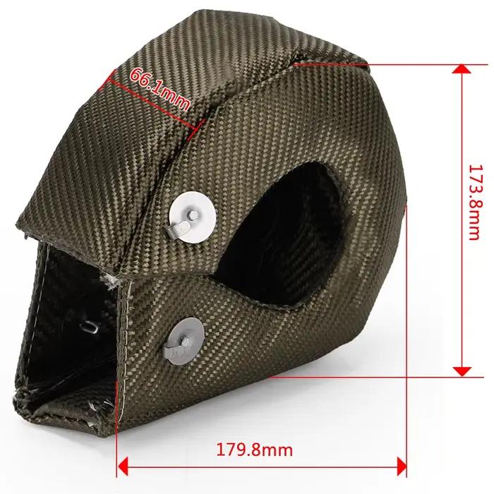 WLR RACING - 100% entièrement titane Turbo bouclier thermique T3 Turbo Blanekt ajustement: T2,T25,T28,GT28,GT30,GT35 et la plupart des T3 Turbo WLR1303T