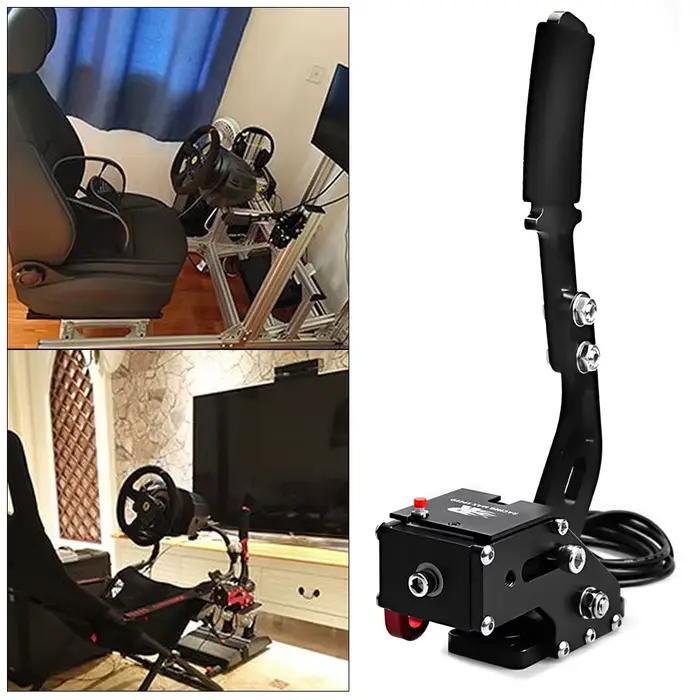 Frein à main USB en aluminium pour PS4, PS5, PC, trois couleurs, pour jeux de course automobile SIM, compatible G29, pour PC Windows, sans accessoires.