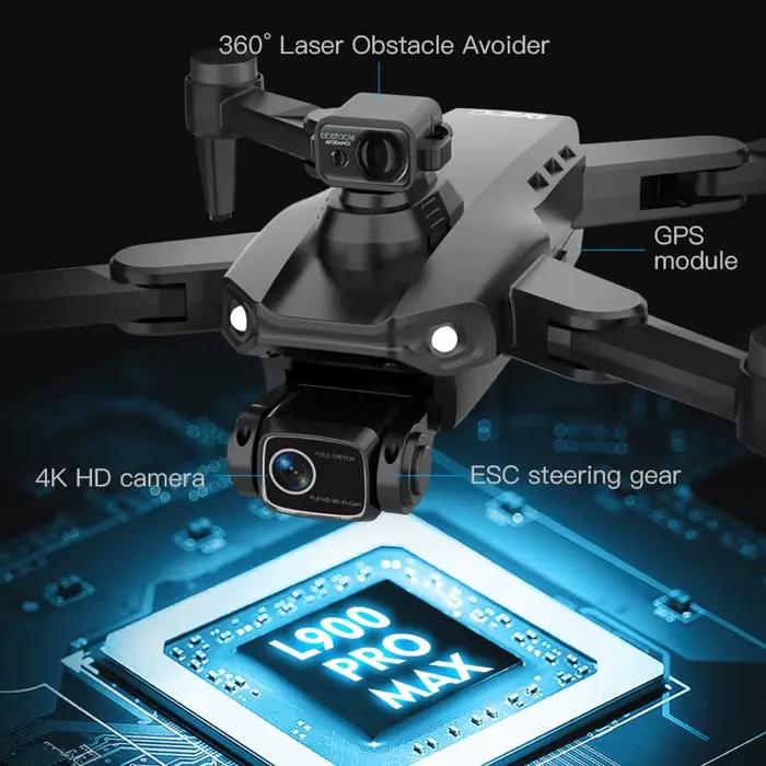Drone GPS L900 Pro SE MAX 4K professionnel avec caméra WIFI 360 évitement d'obstacles FPV moteur sans balais RC