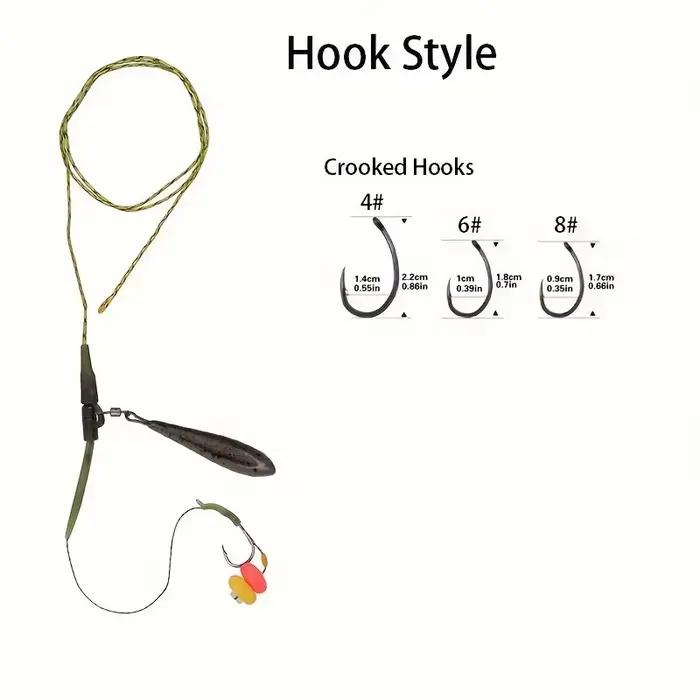 Kit complet de plate-forme de carpe prête à la poisson | Comprend des plates-formes à cheveux, des bouillettes, du faux maïs, des plombs, des crochets et des émerillons incurvés