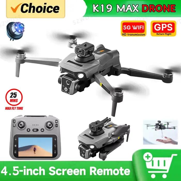 Drone RC K19 MAX 2026 avec retour GPS et écran