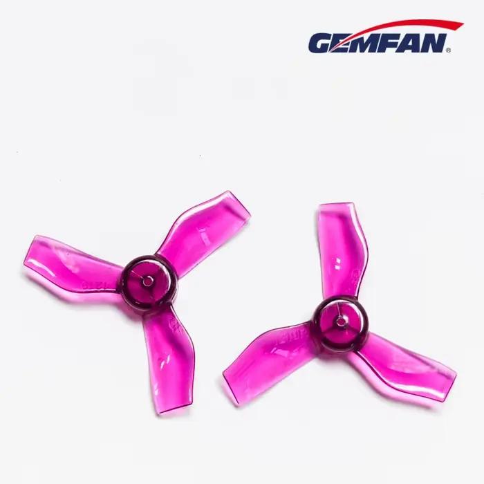 GEMFAN PMPC1219 1.2" Tri-Blade PC Prop 4 Paires pour Micro Drone FPV Cinewhoop Toothpick Indoor 5 Couleurs