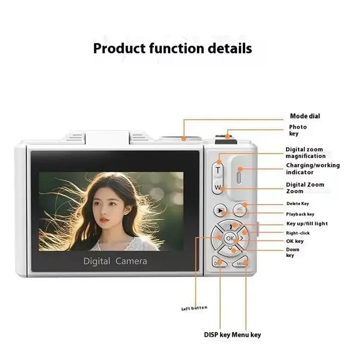 Appareil photo numérique 75MP pour la photographie