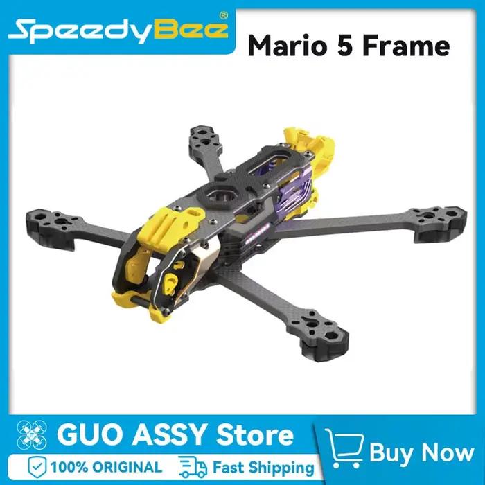 Kit de châssis SpeedyBee Mario5 Mario 5 DC/XH Lite/Advanced pour unité aérienne O3/O4 PRO VTX RC FPV Freestyle Racing Drone Quadcopter DIY