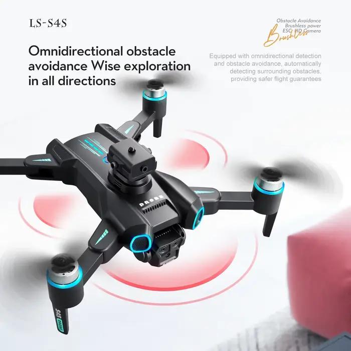 S4S RC Drone 5G WiFi FPV GPS Retour Moteur Brushless 4K HD Double Caméra 360 ° Jouets