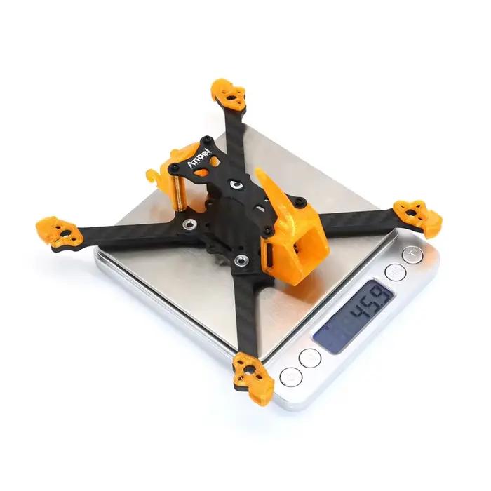 Angel35 HD 3.5 pouces Kit de cadre FPV en Fiber de carbone avec impression 3D ultraléger pour les constructions de drones quadrirotor Freestyle