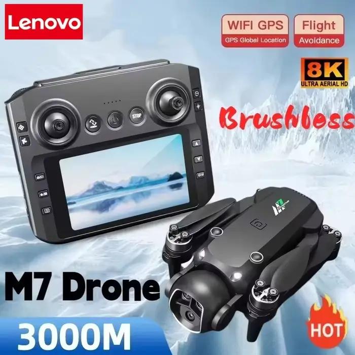 Drone Lenovo M7 8K avec double caméra HD pour photographie aérienne