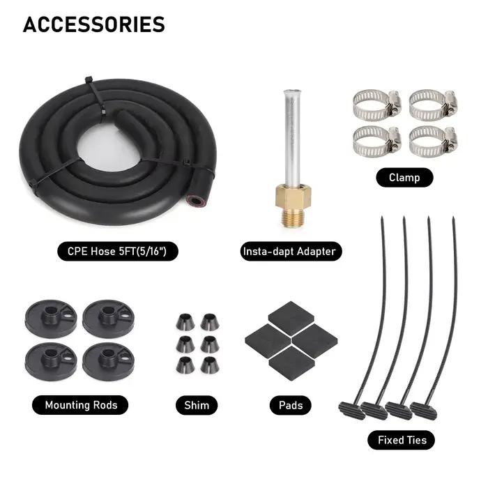 Kit de refroidissement d'huile de Transmission de Tube de condensateur de ceinture de Tube de climatisation de voiture de 4/6/8 rangées Kit de convertisseur de radiateur manuel universel